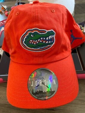 Nike Air Jordan Jump Man x Florida Gators Orange Adjustable Embroidered logo cap